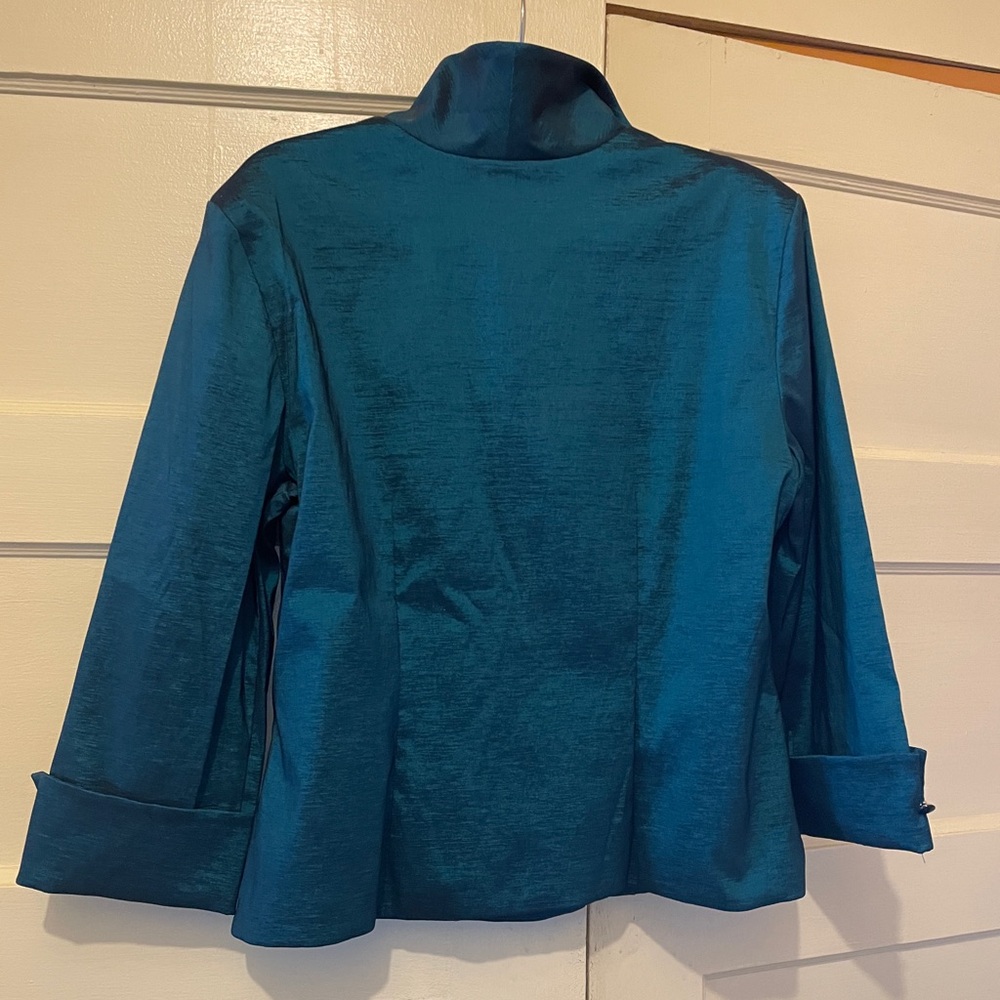 Elegant Turquoise Blue /Green Women's Jacket - Picture 2 of 5